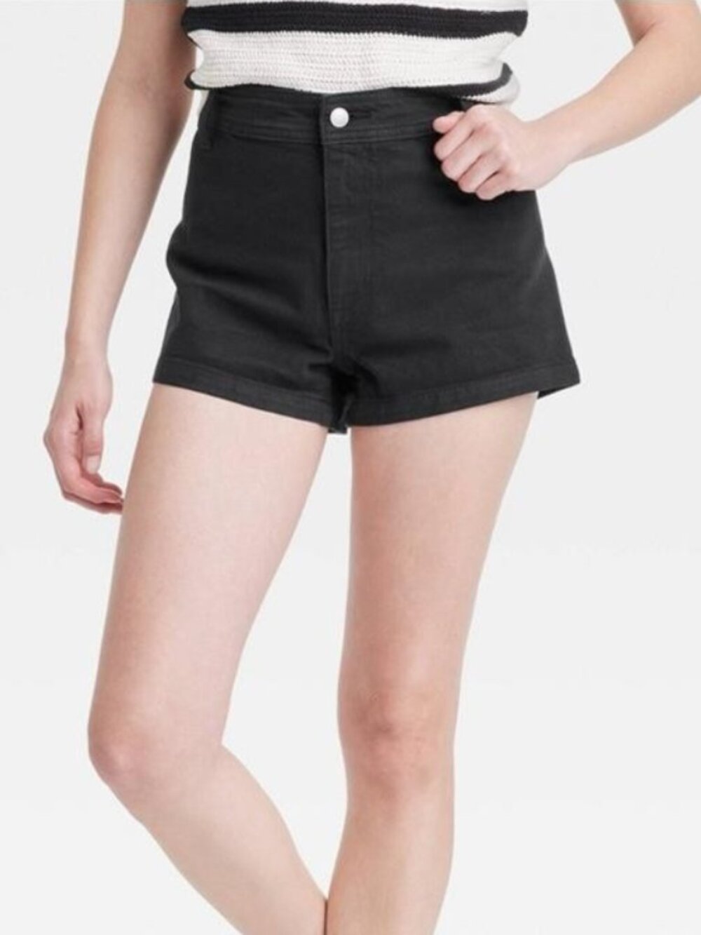 Universal Thread High Rise Black Sailor Shorts Women's US Size 10